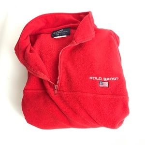 Vintage Polo Sport Bootleg XL popover embroidered